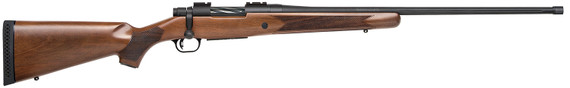 Mossberg 28236 Patriot Full Size 6.5 PRC 4+1 24" Matte Blued Fluted Threaded BBL, Drilled & Tapped Matte Blued Stainless Rcvr, Walnut Fixed Stock,Rifle
