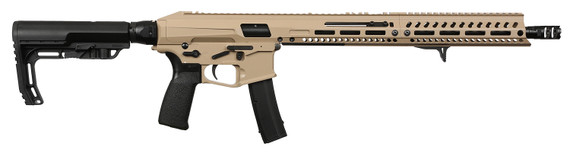 POF 02062 Phoenix 9mm Luger 10+1 16.50" Black Nitride Threaded BBL, FDE Cerakote Pic Rail Alum Rcvr, M-LOK Handguard, MFT Tactical Black Synthetic Stock, Black Polymer Grip, Ambidextrous,Tactical Rifles