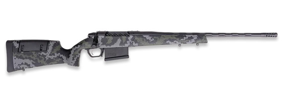 Weatherby 3WRX2257WR8B 307 Range XP 2.0 257 Wthby Mag 5+1 28" Graphite Black Cerakote Fluted Threaded BBL & Drilled & Tapped Rcvr, Black w/Gray & Green Sponge Accents Adj Cheek Piece & LOP Synthetic Stock, 2" Muzzle Brake,Rifle