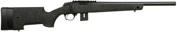 Bergara BMR009 BMR-X 22 WMR 10+1 18" Blued Heavy Threaded BBL, Blued Pic Rail Rcvr, Adj LOP Green w/Black Webbing Synthetic Stock,Rifle