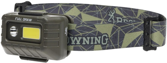 Browning 003713004 Full Draw Headlamp 20/500 Lumens LED Bulb 67yds Beam Distance Cap/Headwear,Headlamps