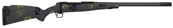 Fierce ROG7MMBC22BF Carbon Rogue Full Size 7mm BC 3+1 22 Carbon Fiber Threaded Barrel, Black Cerakote Steel Drilled & Tapped Receiver, Pic Rail Forend, Forest Camo Fixed Carbon Fiber Stock, Right Hand, Rifle