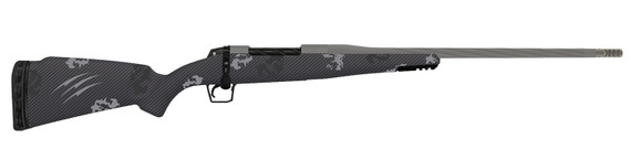 Fierce TWROG65PRC22GP Twisted Rogue Full Size 6.5 PRC 3+1 22" Tungsten Cerakote Fluted Threaded BBL, Tungsten Cerakote Stainless Drilled & Tapped Rcvr, Arca Rail Forend, Phantom Camo Fixed Carbon Fiber Stock, Right Hand,Rifle
