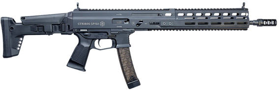 Grand Power 810091157961 SP9A1 Enhanced Stribog 9mm Luger 30+1 16" Black Steel BBL, FDE Cerakote Alum/Polymer Rcvr w/Pic Rail, M-LOK Handguard, GO UFS FDE Polymer Stock & Grip, Ambidextrous,Tactical Rifles