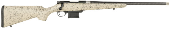 Howa HCE6ARCTAN 1500 Carbon Elevate 6mm ARC 22" Carbon Fiber Wrapped Threaded BBL, Black Drilled & Tapped Steel Rcvr, Fixed Stocky's Tan w/Black Webbing Synthetic Stock, Right Hand,Rifle