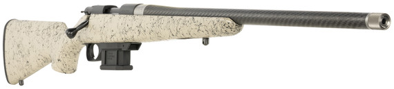 Howa HCE6ARCTAN 1500 Carbon Elevate 6mm ARC 22" Carbon Fiber Wrapped Threaded BBL, Black Drilled & Tapped Steel Rcvr, Fixed Stocky's Tan w/Black Webbing Synthetic Stock, Right Hand,Rifle