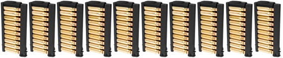 Kel-Tec PR5750010 PR-5.7 Stripper Clip 10rd Black Polymer 10 Pack,Magazine Accessories