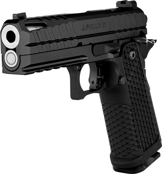 Live Free Armory LFAPC61305P Apollo 11 Compact 9mm Luger 17+1 4.15" Stainless Ported BBL, Elite Rose Cerakote Optic Cut/Serr Stainless Slide & Steel Frame w/Beavertail & Pic Rail, Textured Grip,Pistol
