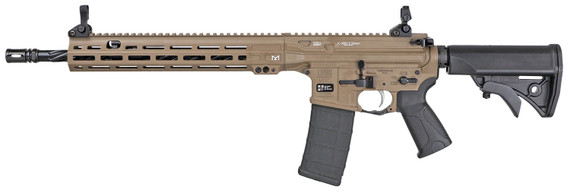 LWRC ICMKIIR5CK14P Individual Carbine MKII 223 Rem/5.56 NATO 30+1 14.70" Black Nitride Spiral Fluted Threaded BBL, FDE Rcvr w/Pic Rail, M-LOK Handguard, LWRC Compact Black Polymer Stock, LWRC Ultra Combat Grip, Ambidextrous,Tactical Rifles
