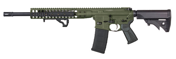 LWRC ICDIR3ODG16 DI 300 Blackout 30+1 16.10" Black Nitride Threaded BBL, OD Green Rcvr w/Pic, M-LOK Handguard, LWRC Adj Compact Black Polymer Stock, Black Magpul+ Grip, Ambidextrous,Tactical Rifles