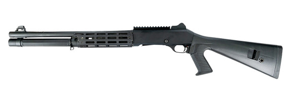 MAC 21000183 Agency Tradesman 1014 12 Gauge Semi-Auto 3" 5+1 18.50" Black Chromate Ported BBL, Alum Rcvr w/Pic Rail, M-LOK Handguard, Black Fixed w/Pistol Grip Synthetic Stock,Tactical Shotguns