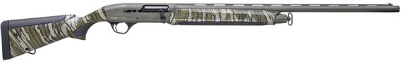 Pointer REXPFT12CAMO Field Tek FT12 Full Size 12 Gauge Semi-Auto 3" 5+1 28" OD Green Cerakote Vent Rib BBL, OD Green Cerakote Alum Rcvr, Fixed Mossy Oak Bottomland Synthetic Stock,Shotgun