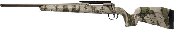 Savage Arms 32390 Axis 2 Pro Compact 6mm ARC 4+1 20" Gun Metal Bronze Cerakote Threaded BBL, Gun Metal Bronze Cerakote Pic Rail Carbon Steel Rcvr, Fixed w/Pistol Grip Woodland Camo Synthetic Stock, Left Hand,Rifle