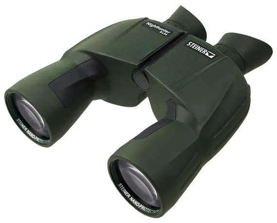 Steiner 2070 Nighthunter 8x56mm BaK-4 Porro Prism, Auto Focus, Matte Green Makrolon w/Rubber Armor,Binoculars
