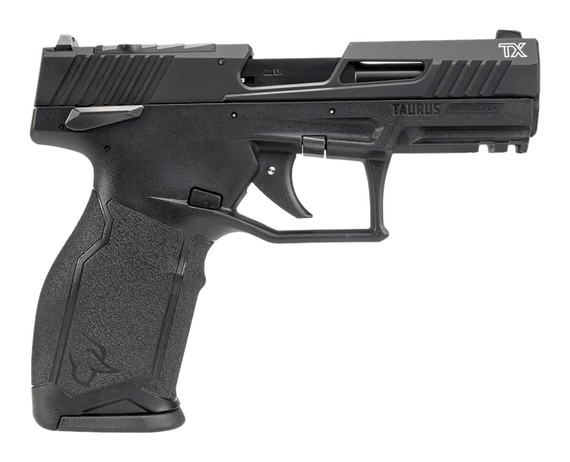 Taurus 1-2TX22P341-15 TX22 T.O.R.O. 22 LR 15+1 4.10" Matte Black Steel BBL, Black Hard Coat Anod Optic Ready/Serr Slide, Black Polymer Frame w/Pic Rail, Textured Grip,Rimfire Pistols