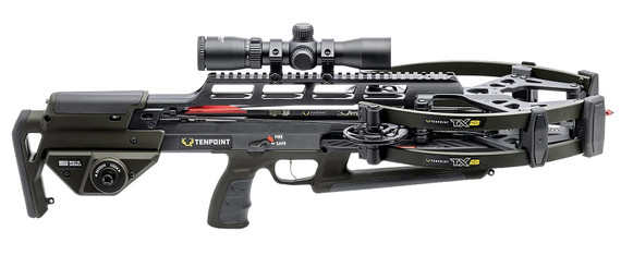 Tenpoint CB250041849 TX28 Moss Green Draw Weight 250 28" Long,Bows