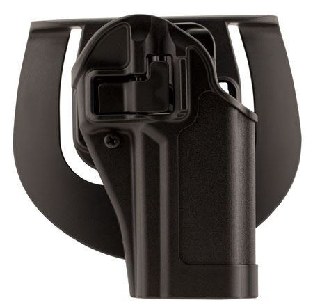 Blackhawk 410561BKR Serpa CQC OWB Size 61 Matte Black Polymer Belt Loop/Paddle Fits Sig P250/P320 Right Hand, Holster