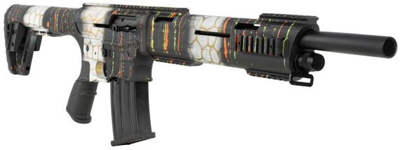 Tokarev USA 21000428 TAR SP 12 Gauge AR Style 18.50" Splatter Camo Alum Rcvr w/Pic Rail, Polymer Stock, Ambidextrous,Shotgun