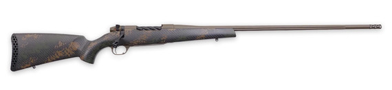 Weatherby MBC20N7MMBR2B Mark V Backcountry 2.0 7mm BC Patriot Brown Cerakote Fluted BBL/Peak 44 Blacktooth Brown Sponge Pattern Black Carbon Fiber Stock,Rifle