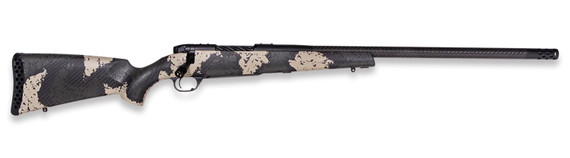 Weatherby MGS01N7MMBR2B Mark V Backcountry Guide 7mm BC BSF Carbon Graphite Black Cerakote/Peak 44 Blacktooth Exposed Carbon Fiber w/ Olive Green/Backpack Sponge Stock,Rifle