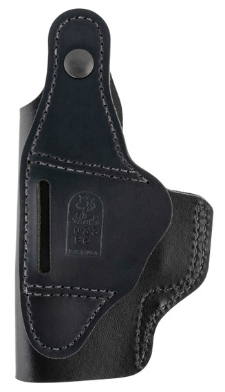 DeSantis Gunhide 033BAB6Z0 Dual Carry II IWB/OWB Black Leather Belt Clip Compatible w/Glock 19/Beretta Cougar/Sig P225 Right Hand, Holster