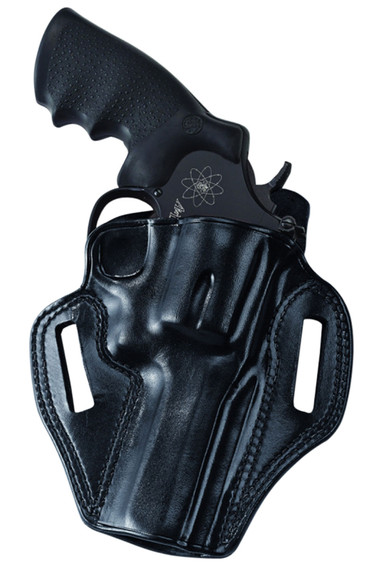 Galco CM800B Combat Master OWB Black Leather Belt Slide Fits Glock 43/43x Fits Springfield Hellcat Right Hand, Holster