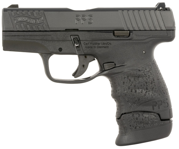 Walther Arms 28902532 PPS M2 Eco Sub-Compact Frame 9mm Luger 8+1 3.20" Black Steel BBL, Serr Slide, Black Polymer Frame & Grip,Pistol