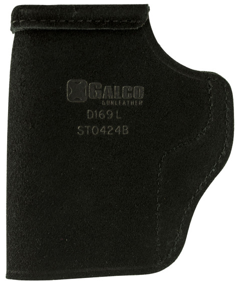 Galco STO424B Stow-N-Go IWB Black Leather Belt Clip Fits 1911 3 in Barrel Right Hand, Holster