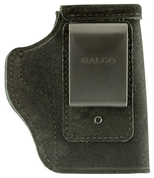 Galco STO424B Stow-N-Go IWB Black Leather Belt Clip Fits 1911 3 in Barrel Right Hand, Holster