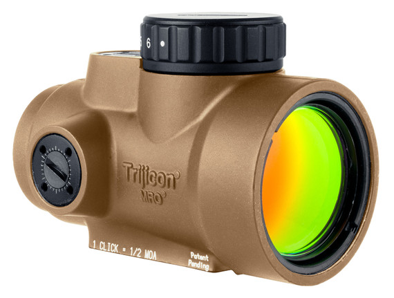 Trijicon 2200346 MRO SD Coyote Tan 1x25mm 2 MOA Green Dot Reticle,Red Dot Sights