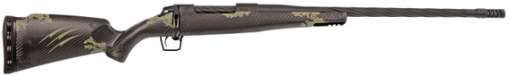 Fierce TWROG25CM22BF Twisted Rogue Full Size 25 Creedmoor 3+1 22" Black Cerakote Match Grade/Spiral Threaded BBL, Black Cerakote Stainless Drilled & Tapped Rcvr, Pic Rail Forend, Forest Camo Fixed Carbon Fiber Stock, Right Hand,Rifle