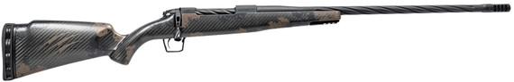Fierce TWROG25CM22BT Twisted Rogue Full Size 25 Creedmoor 3+1 22" Black Cerakote Match Grade/Spiral Threaded BBL, Black Cerakote Stainless Drilled & Tapped Rcvr, Pic Rail Forend, Trophy Camo Fixed Carbon Fiber Stock, Right Hand,Rifle