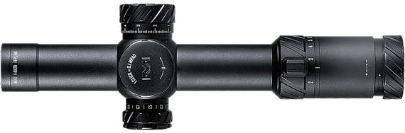 Meprolight USA 901245701 MVO Matte Black Anod 1-8x28mm 34mm Tube, Illuminated M1 MRAD Etched Green/Red Reticle,Rifle Scope