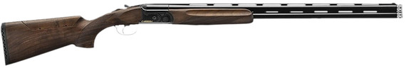 Italian Group FRDC411232 Carrera One 12 Gauge Break Open 3 2 32 Black Over/Under Vent Rib Barrel, Black Adj XR Walnut Stock, Shotgun