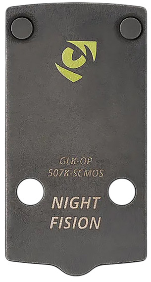 Night Fision GLKOP507KSCMOS Pistol Optic Mount Black Stainless Fits Holosun 507K/407K Compatible w/ Glock 43X/48,Bases