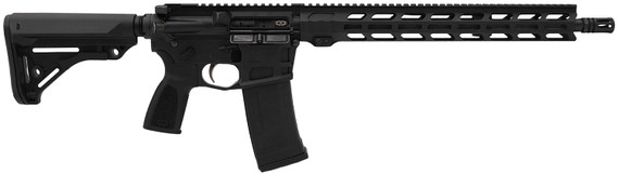 Desert Tech QTRRFA1653B Quattro 15 223 Wylde 53+1 11.50" Black Nitride Match Grade Threaded BBL, Black Cerakote Pic Rail Alum Rcvr, M-LOK Handguard, DT CCS Black Polymer Stock, DT RTG Grip, Ambidextrous,Tactical Rifles