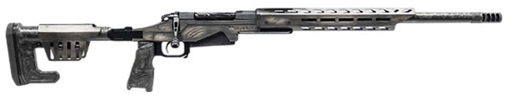 Fierce FMTR7PRC22DG Reaper MTN 7mm PRC 3+1 22" Carbon Fiber Match Grade Threaded BBL, Distressed Grey Cerakote w/Pic Rail Rcvr, Carbon Fiber M-LOK Handguard, Adj Fold & Lock Black Carbon Fiber Stock, Vertical w/Thumb Shelf Grip,Tactical Rifles
