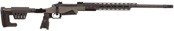 Fierce FRHT25CM22BL H-TAC Reaper 25 Creedmoor 22" Carbon Fiber BBL, Black Alum Drilled & Tapped Rcvr, M-LOK Handguard, Adj Fold & Lock Black Carbon Fiber Stock, Black Ergo Grip,Tactical Rifles