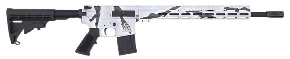 Great Lakes Firearms GL15223PSNO AR-15 223 Wylde 30+1 16" Black Nitride Threaded BBL, Pursuit Snow Cerakote Alum Rcvr w/Pic Rail, M-LOK Handguard, Adj Black Polymer Stock, Mil-Spec Grip,Tactical Rifles