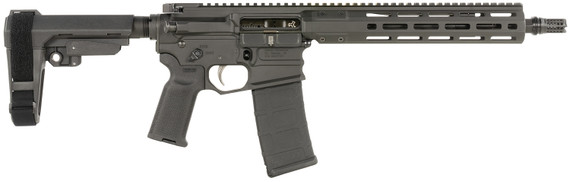 Cobalt Kinetics CKPROLITE556115BLK Pro Lite 5.56 NATO 30+1 11.50" Black Melonite BBL, M-LOK Handguard, Black Alum Rcvr w/Pic Rail, Black Polymer SB Tactical SBA3 Brace, Black Polymer Grip,Tactical Pistols