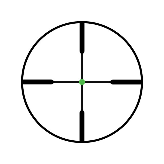 Trijicon 200071 AccuPoint Black Hardcoat Anodized 1-4x 24mm 30mm Tube Illuminated Duplex Crosshair w/Green Dot Reticle, Rifle Scope