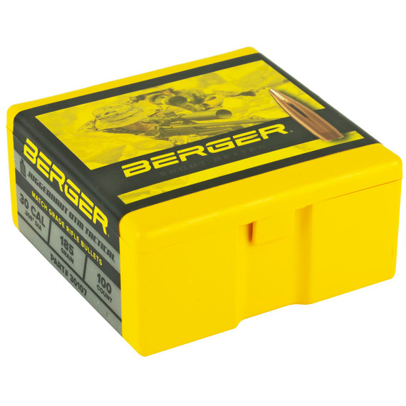 Berger Bullets OTM Tactical, .308 Diameter, 30 Caliber, 185 Grain, Hollow Point Boat Tail, 100 Count 30107