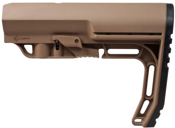 Mission First Tactical BMSSDE Battlelink Minimalist Stock Collapsible Scorched Dark Earth Synthetic for AR-15, M16, M4 with Commercial Tube (Tube Not Included)