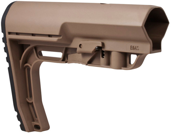Mission First Tactical BMSSDE Battlelink Minimalist Stock Collapsible Scorched Dark Earth Synthetic for AR-15, M16, M4 with Commercial Tube (Tube Not Included)
