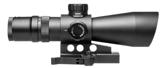 NcStar STP3942GV2 Mark III Tactical Gen 2 Black Hardcoat Anodized 3-9x 42mm Dual (Blue/Green) Illuminated P4 Sniper Reticle, Rifle Scope