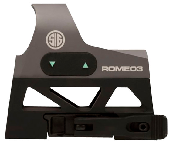 Sig Sauer Electro-Optics SOR31002 Romeo3 Graphite 1 x 25 mm 3 MOA, Red Dot Sight