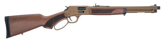 Henry H012XCW357 Explorer Carbine 38 Special/357 Mag 7+1 16.5" Burnt Bronze Cerakote Threaded Barrel,  Drilled & Tapped, American Walnut Fixed w/Pistol Grip Stock