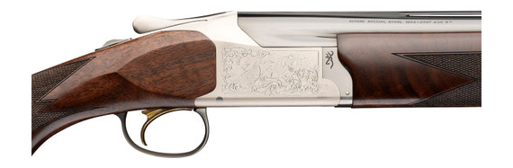 Browning 0183583005 Citori 825 Feather 12 Gauge Break Open 3" 2rd 26" Gloss Blued Over/Under Vent Rib Barrel, Engraved Silver Nitride Aluminum Alloy Receiver, Fixed Gloss Black Walnut Stock, Right Han