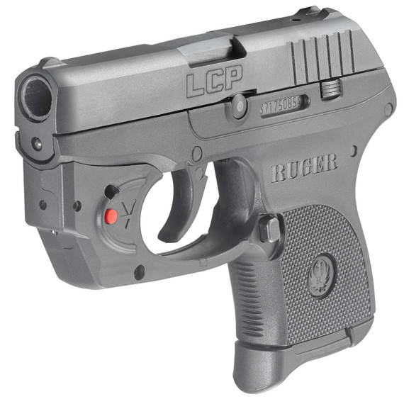 Ruger 3752 LCP w/Laser 380 ACP 6+1 2.75 in Black Steel Barrel, Black Oxide Serrated Steel Slide, Black Polymer Frame, Black Polymer Grip, Viridian E-Series Red Laser, Pistol