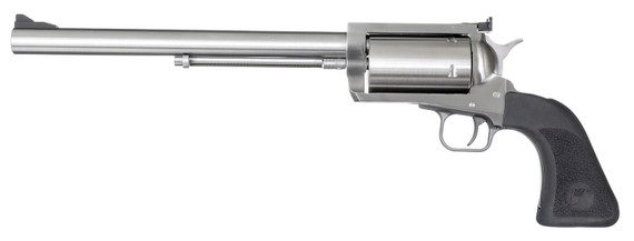 Magnum Research BFR444M BFR Long Cylinder Large Frame 444 Marlin 5 Shot, 10 in Brushed Stainless Steel Barrel, Cylinder & Frame, Black Hogue Rubber Grip, Exposed Hammer , Revolver